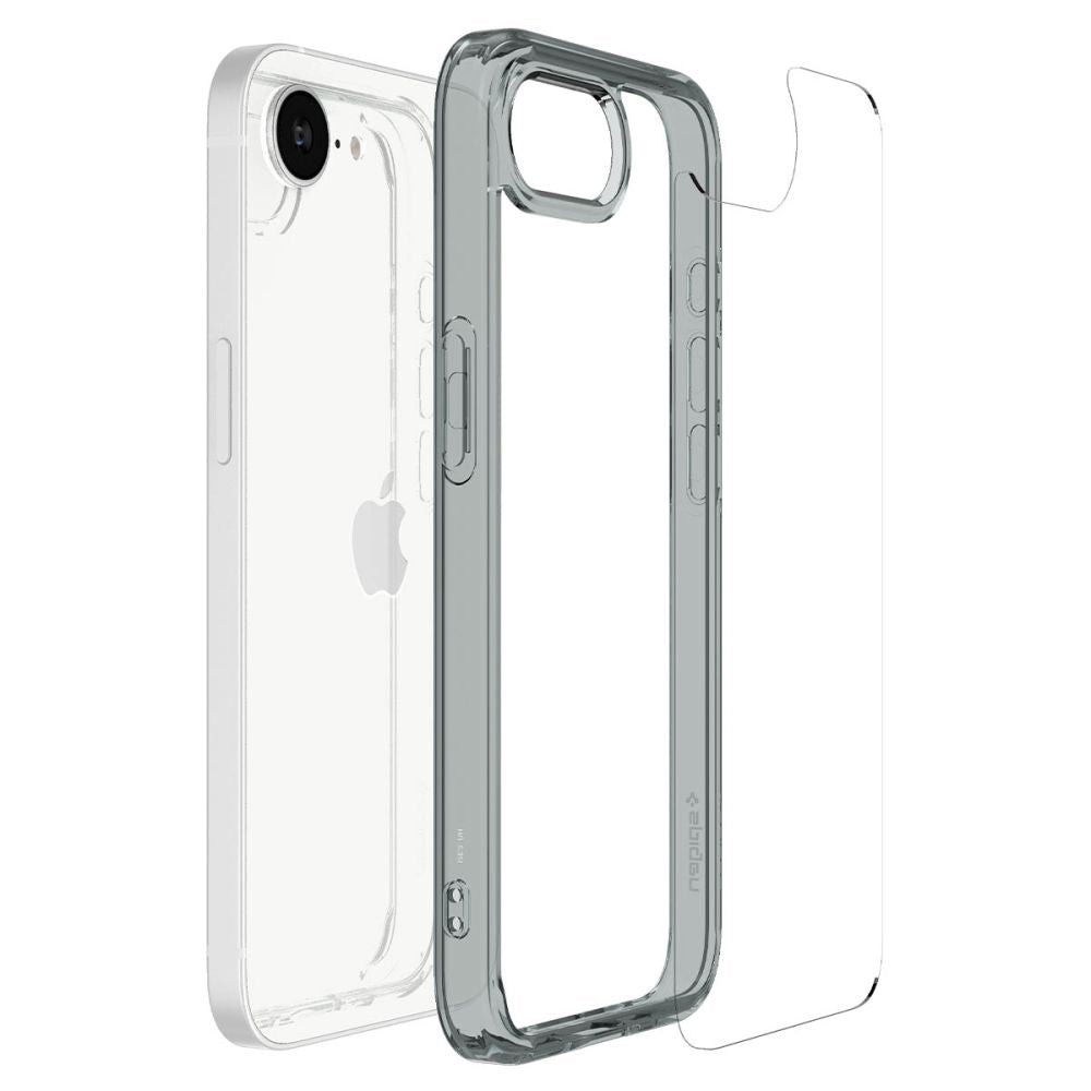 Case for Apple iPhone 17e / 16e, Spigen, Ultra Hybrid, Smoky ACS09531