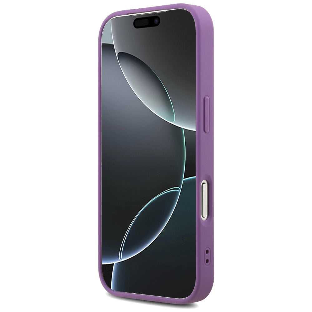 Case for Apple iPhone 17 Pro Max, Guess, Fixed Glitter Big 4G, Purple
