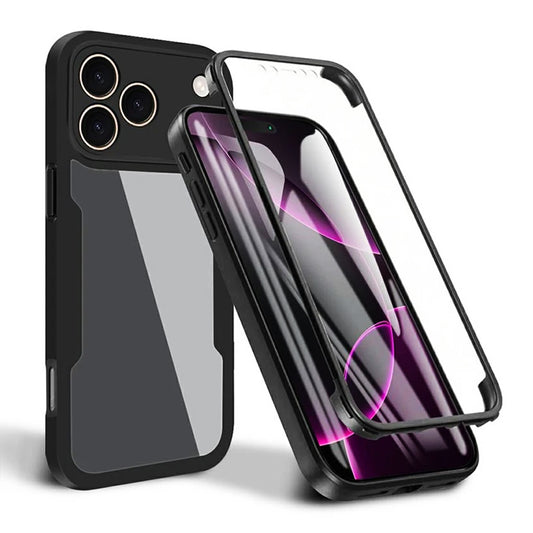 Case for Apple iPhone 17 Pro, Techsuit, ColorVerse 360, Black