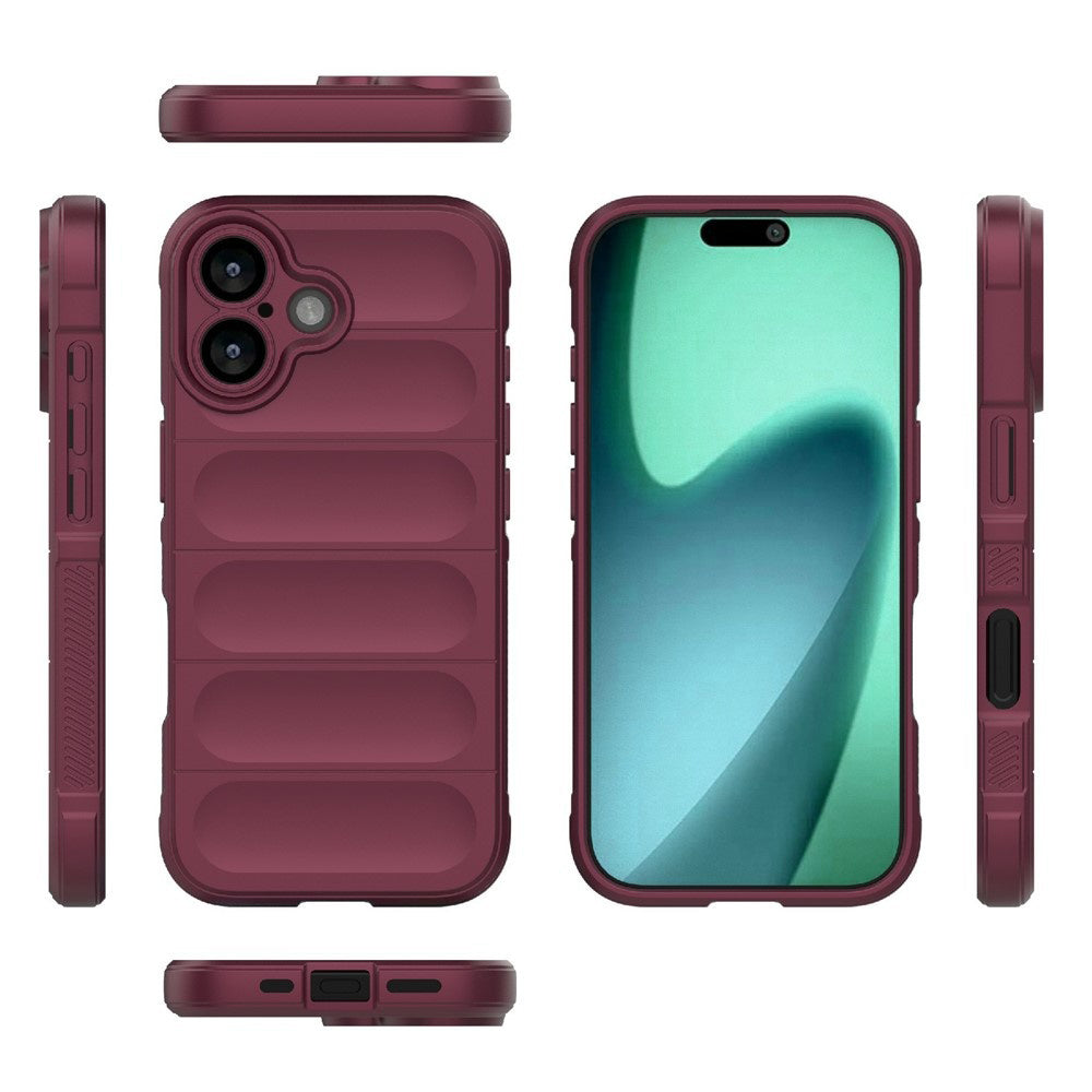 Case for Apple iPhone 17, Techsuit, Magic Shield, Cherry Red