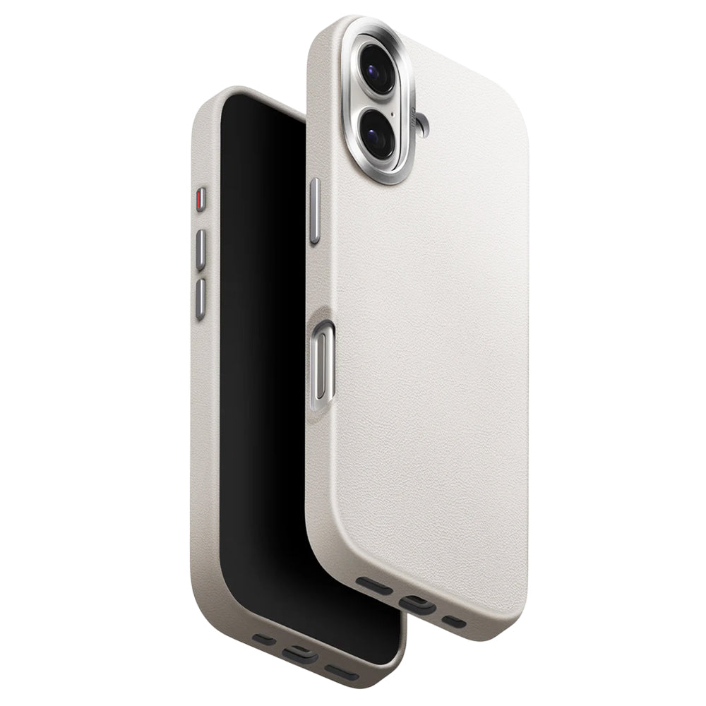Case for Apple iPhone 17, UNIQ, Lyden Leatherette, Gray
