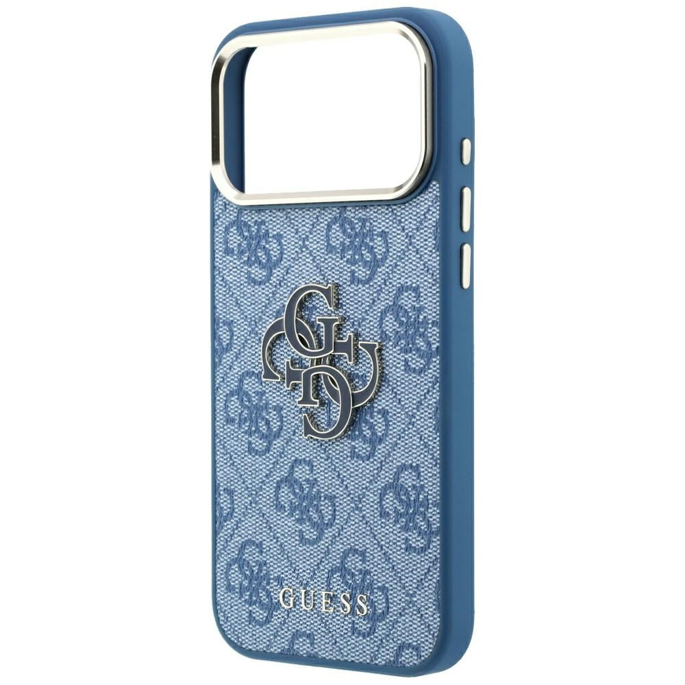 Case for Apple iPhone 18 Pro / 17 Pro, Guess, 4G Big Resin Logo, Blue
