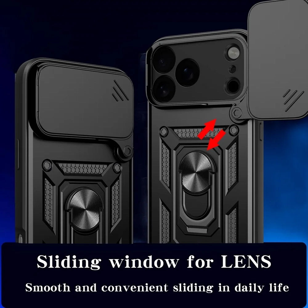 Case for Apple iPhone 18 Pro / 17 Pro, Techsuit, CamShield, Black