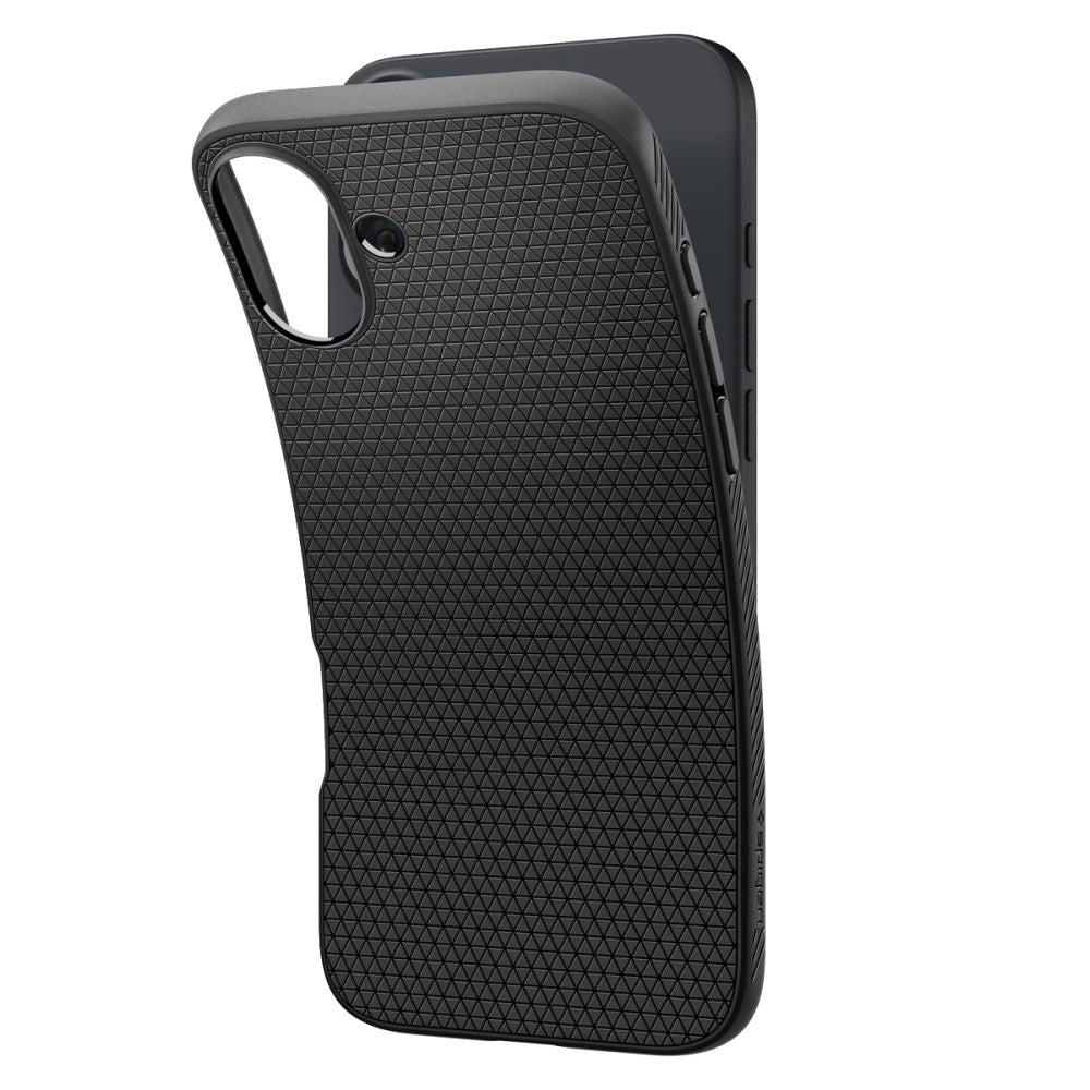 Case for Apple iPhone 16, Spigen, Liquid Air, Matte Black ACS08194