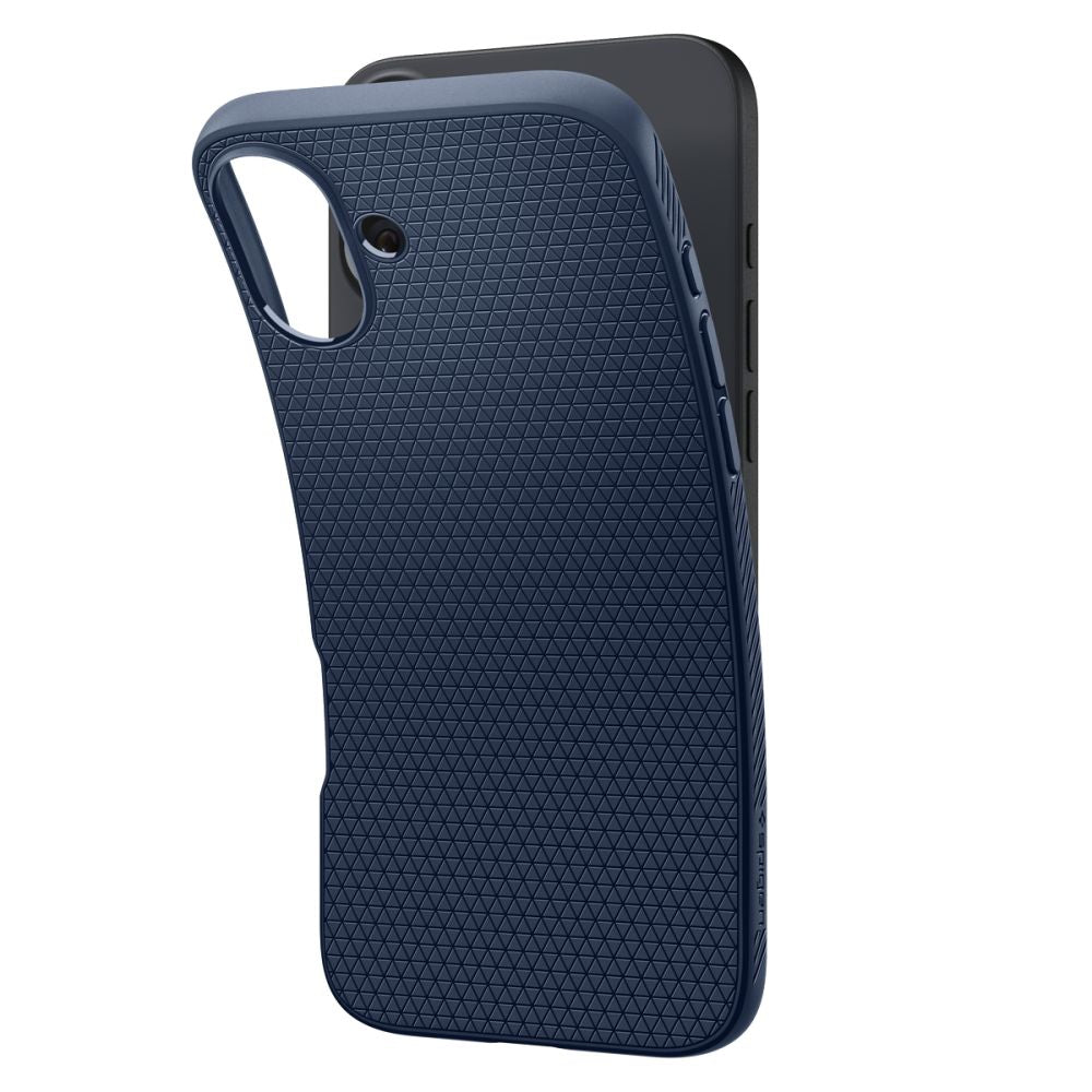 Case for Apple iPhone 16, Spigen, Liquid Air, Blue ACS08195