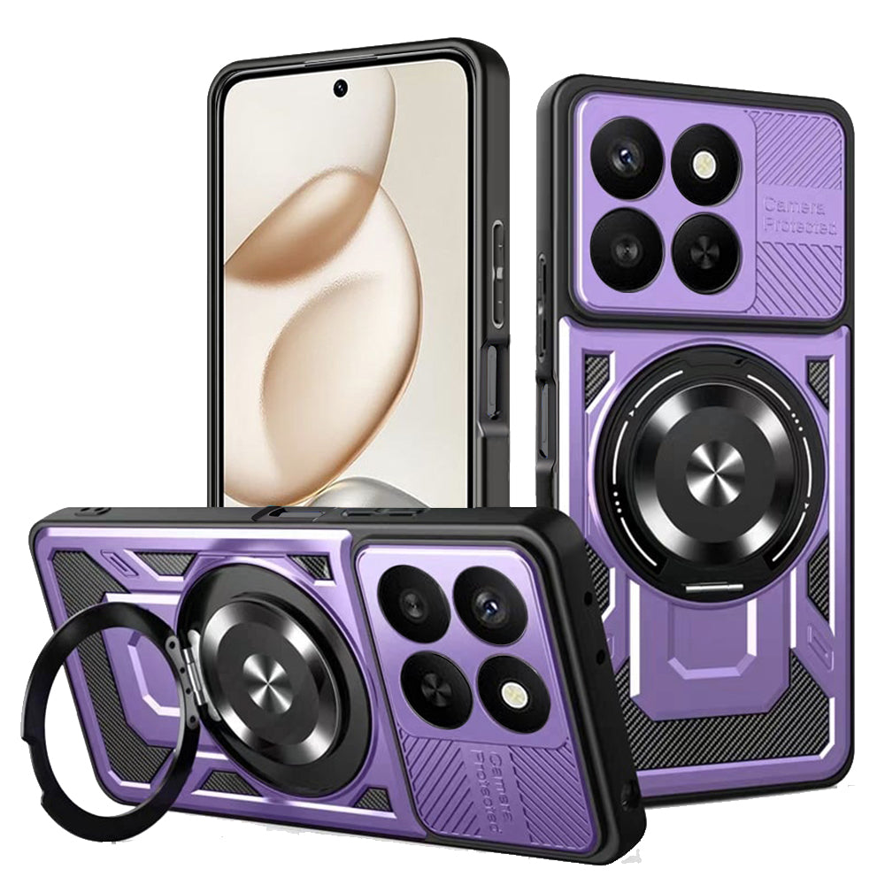 Case for Honor 400 Smart 4G / X7d 4G / 400 Smart 5G, Techsuit, RuggedCam, Purple