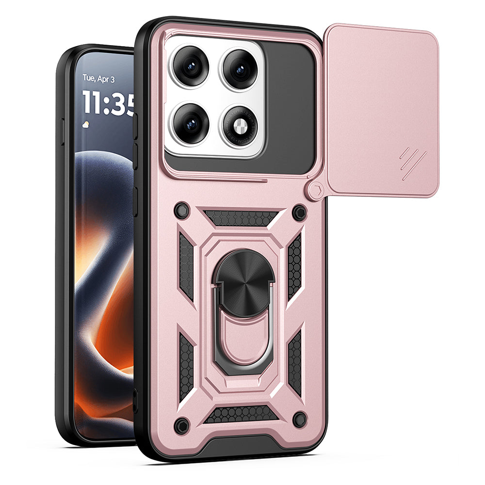 Case for Motorola Edge 70 Pro, Techsuit, CamShield, Rose Gold