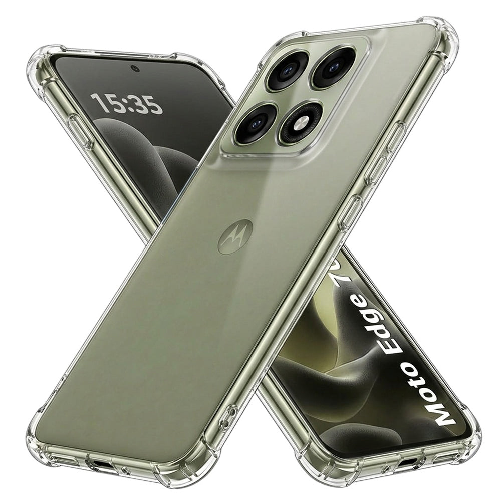 Case for Motorola Edge 70 Pro, Techsuit, Shockproof Clear, Transparent