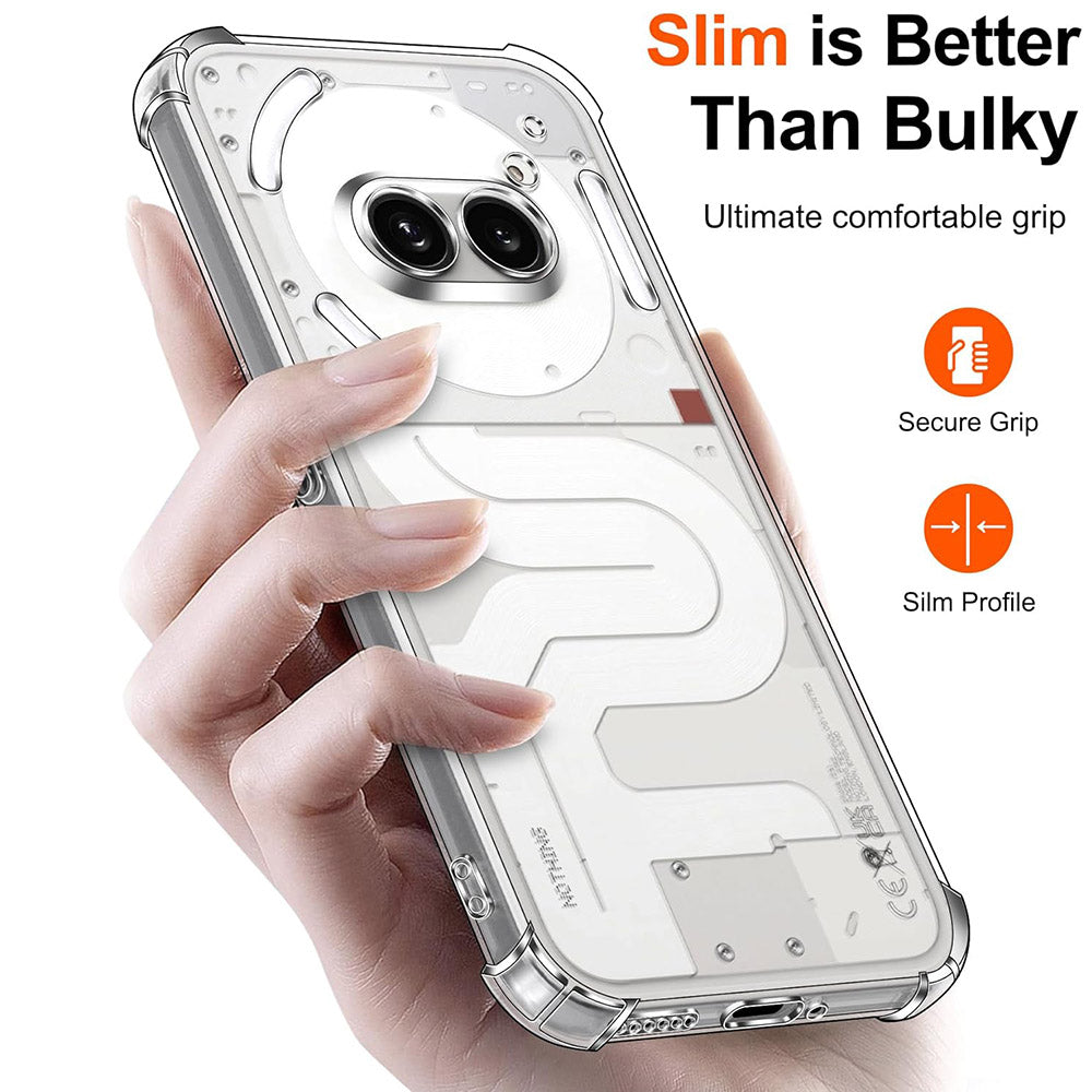 Case for Nothing Phone (4a), Techsuit, Shockproof Clear, Transparent