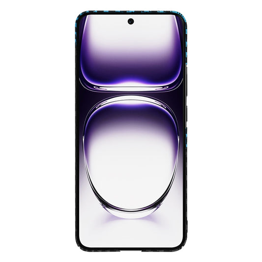 Case for Oppo Reno12, Techsuit, Carbonite FiberShell, Black Blue