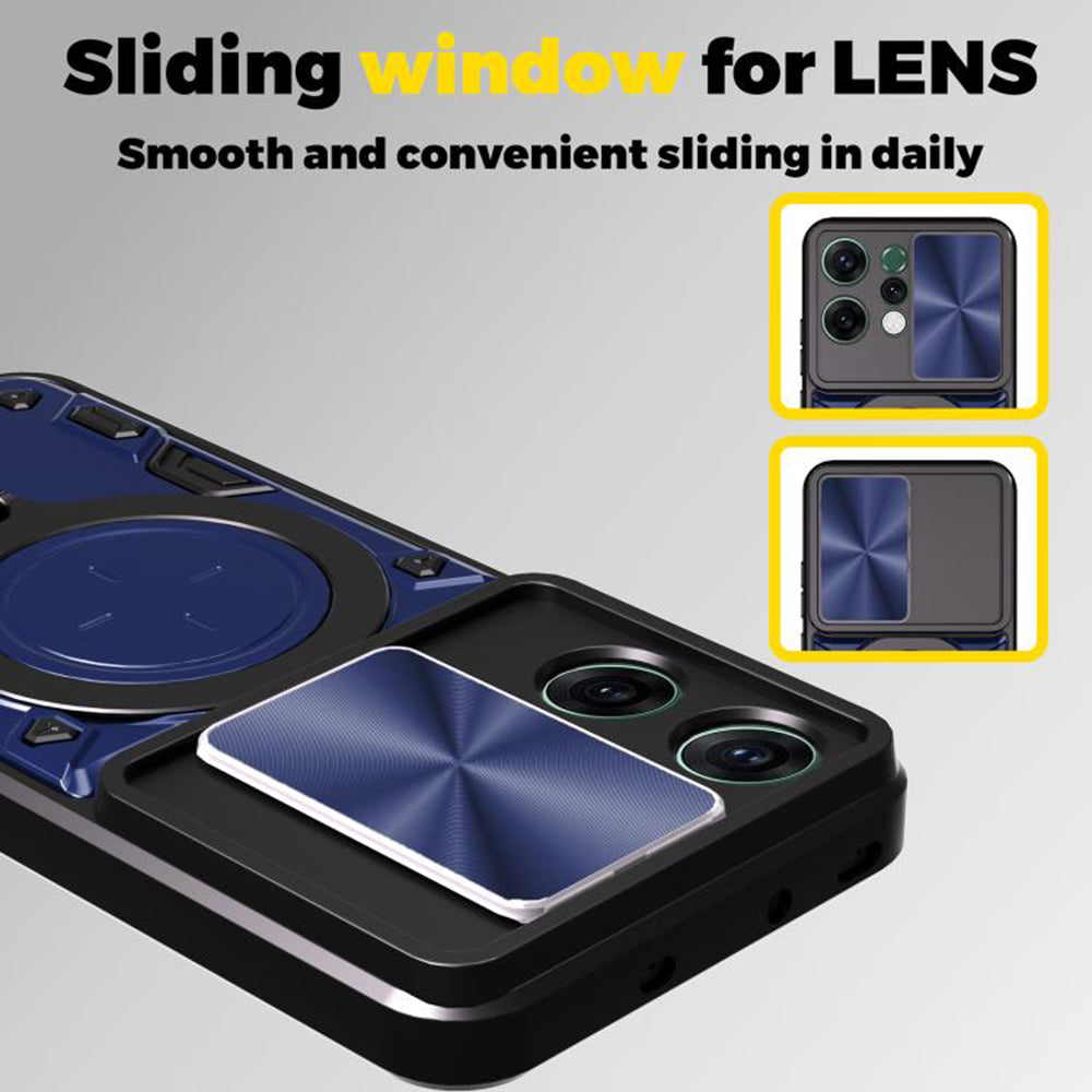 Case for Oppo Reno14, Techsuit, CamGuard Pro, Blue
