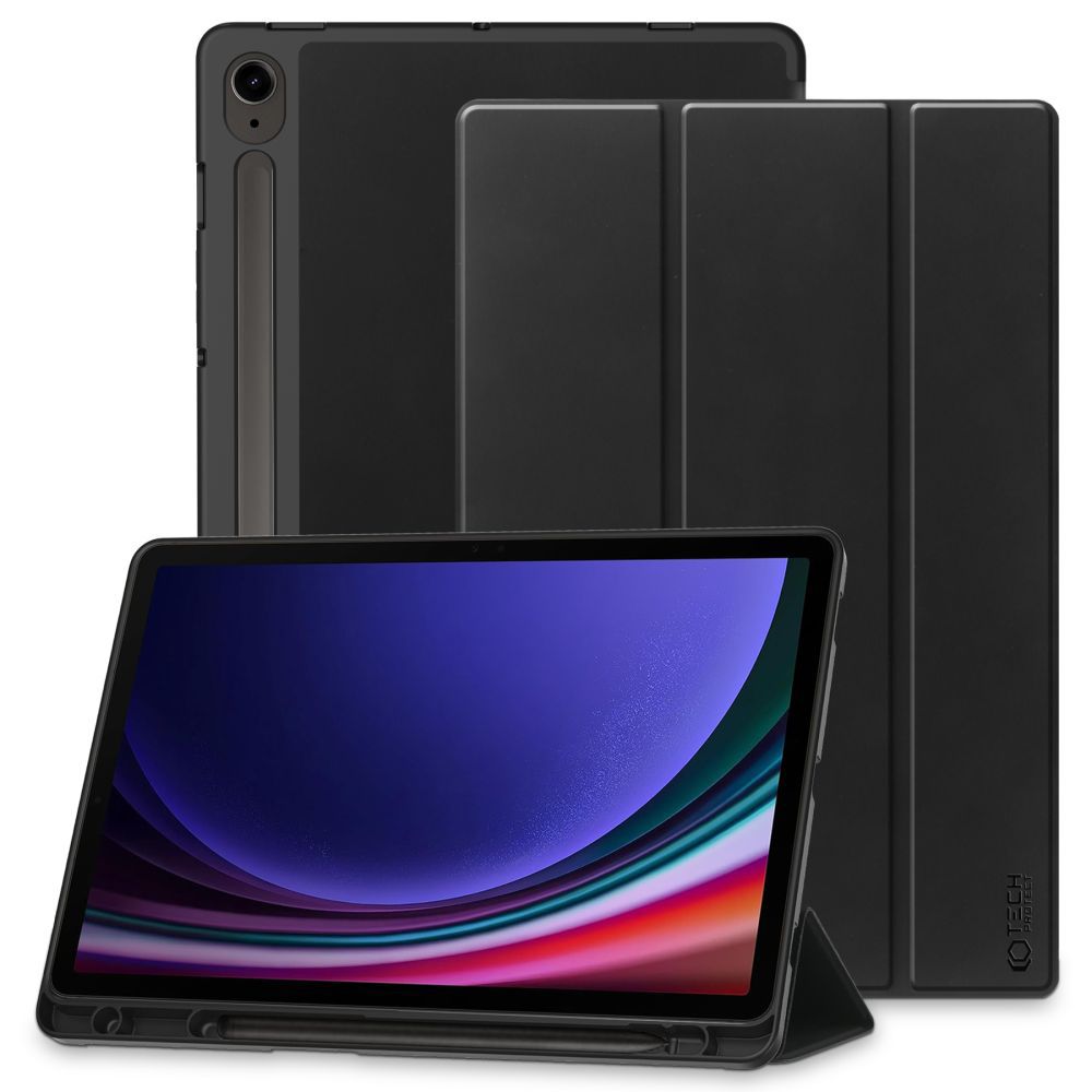 Case for Samsung Galaxy Tab S10 Lite / S9 / S9 FE / Tab S10 FE, Tech-Protect, SC PEN, Black