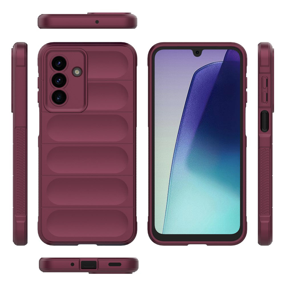 Case for Samsung Galaxy A17 5G A176, Techsuit, Magic Shield, Burgundy