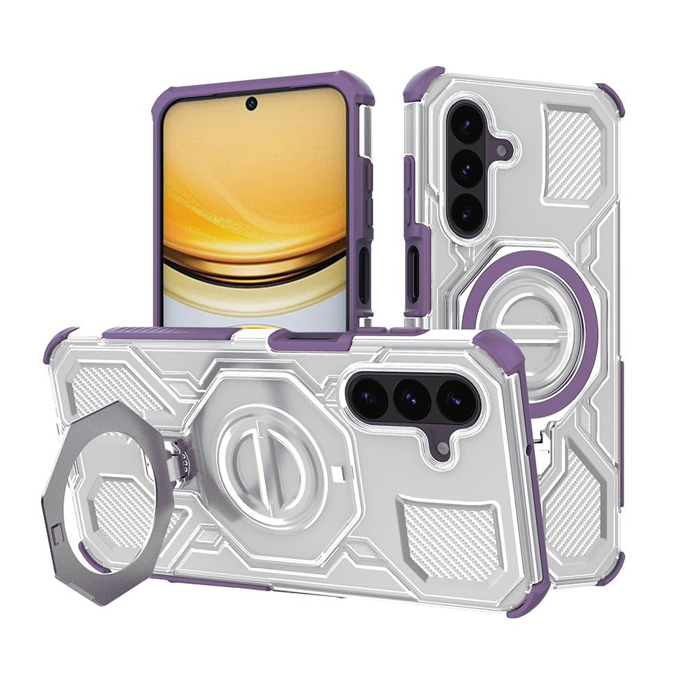 Case for Samsung Galaxy A37 5G, Techsuit, Carbon Shield Pro, Purple