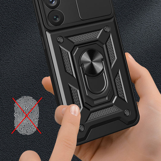 Case for Samsung Galaxy S22 5G S901, Techsuit, CamShield, Black