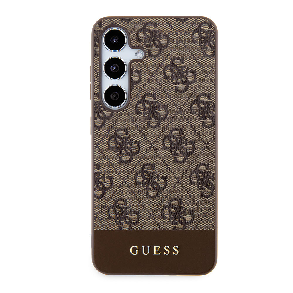 Case for Samsung Galaxy S24+ S926, Guess, 4G Stripe, Brown