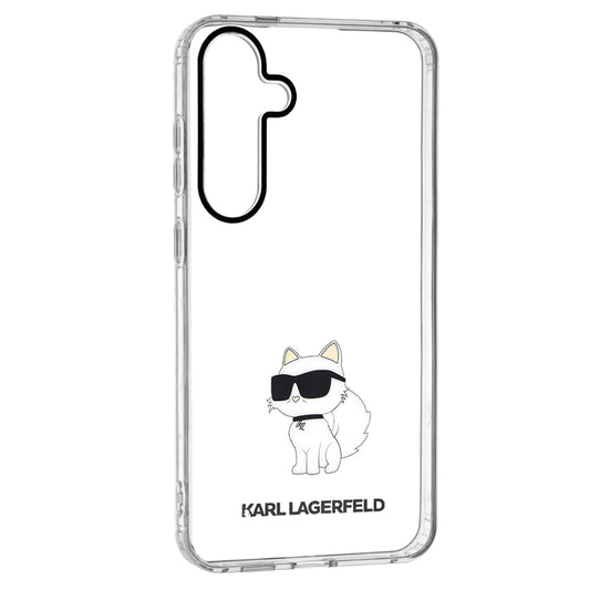 Case for Samsung Galaxy S24+ S926, Karl Lagerfeld, IML Luxury Choupette, Transparent