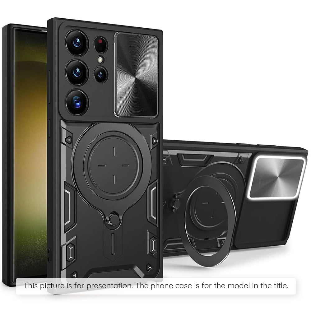 Case for Samsung Galaxy S25 FE, Techsuit, CamGuard Pro, Black