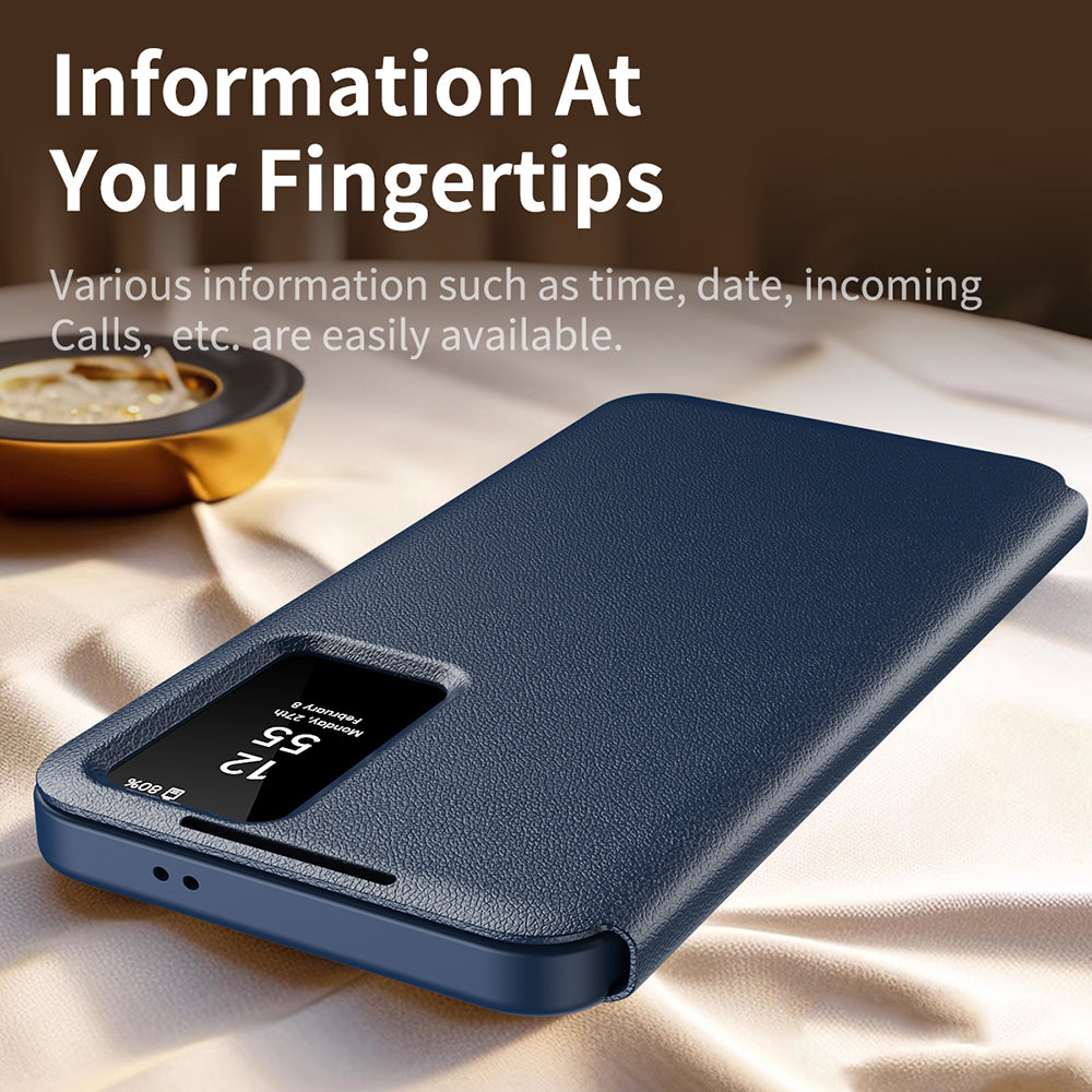 Case for Samsung Galaxy S25 FE, Techsuit, SmartView, Blue