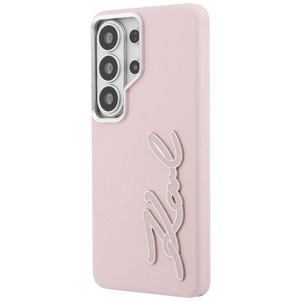 Case for Samsung Galaxy S26 Ultra S948, Karl Lagerfeld, Signature Resin Logo, Pink