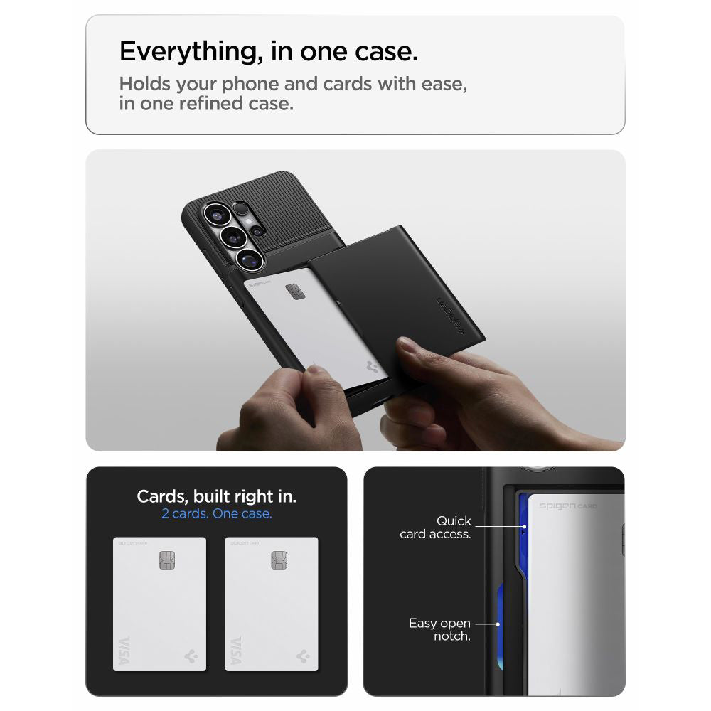 Case for Samsung Galaxy S26 Ultra S948, Spigen, Slim Armor CS, Black ACS11036