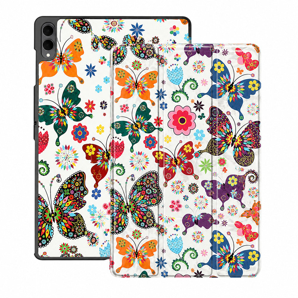 Case for Samsung Galaxy Tab S12 Ultra / Tab S11 Ultra, Techsuit, FoldPro Butterfly, Multicolor