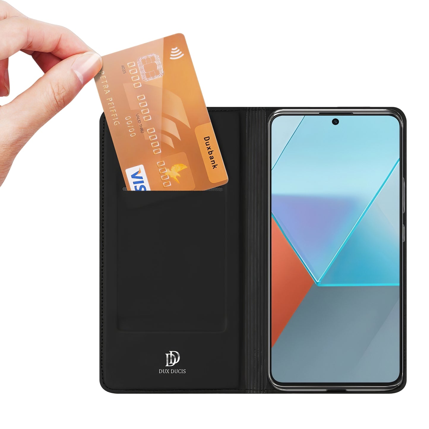 Pouch for Xiaomi Poco X6 / Note 13 Pro 5G, DUX DUCIS, Skin Pro, Black