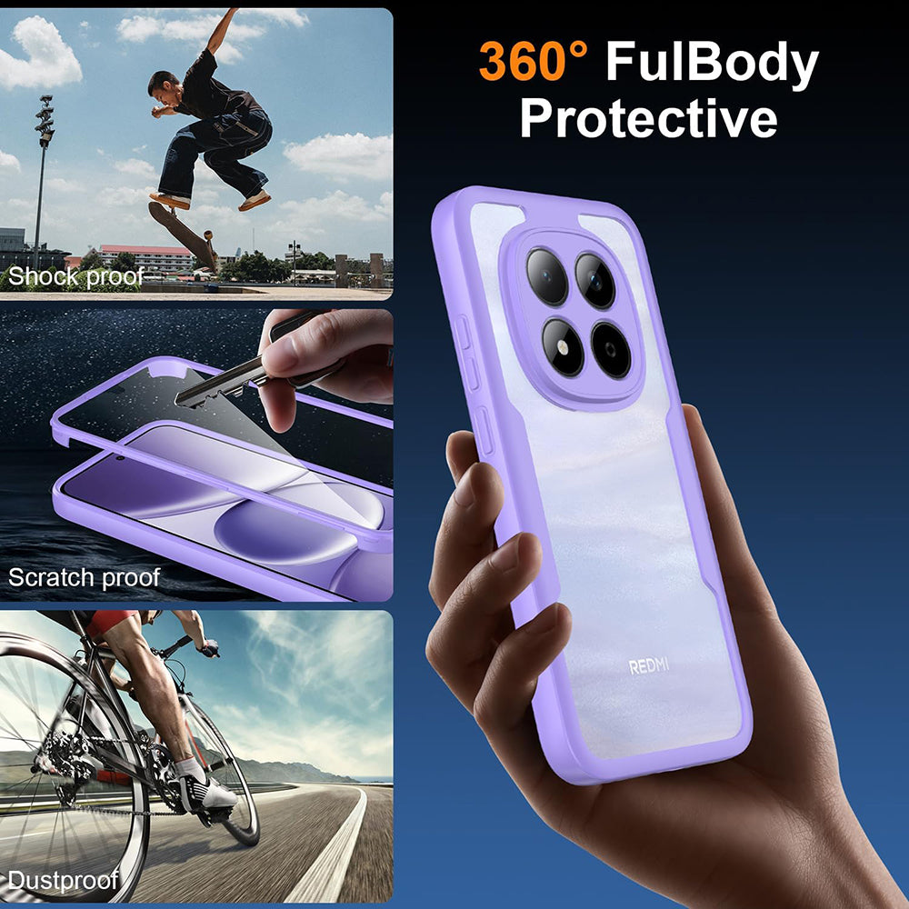 Case for Xiaomi Poco M8 Pro / Redmi Note 15 Pro+ 5G, Techsuit, ColorVerse 360, Purple