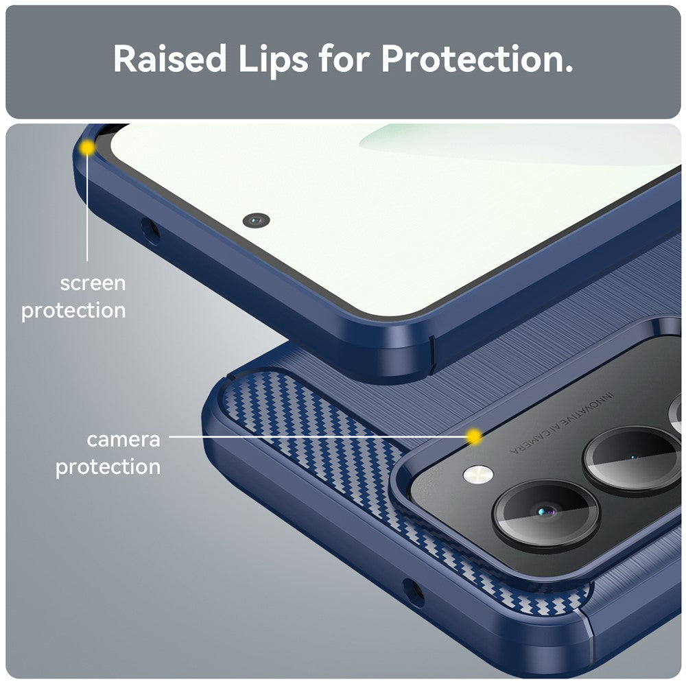 Case for Xiaomi Redmi 15 5G / 15 4G, Techsuit, Carbon, Blue