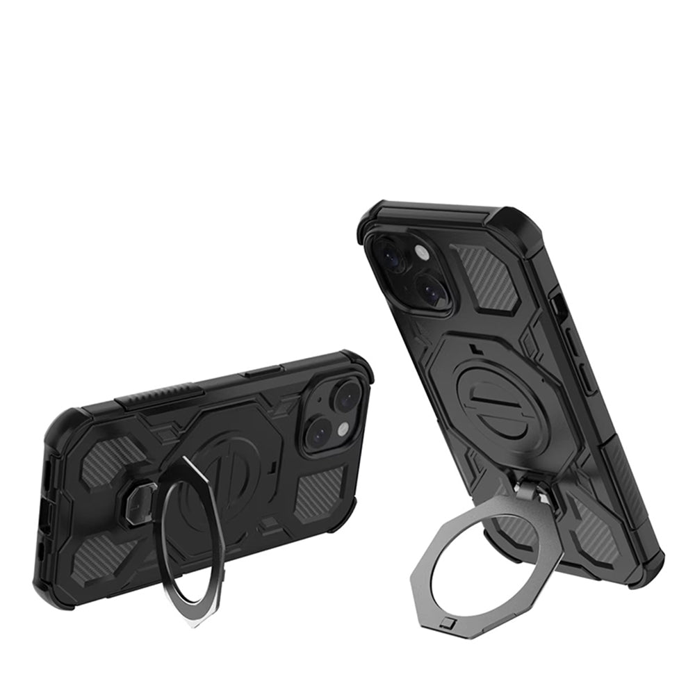 Case for Xiaomi Redmi 15 5G / 15 4G, Techsuit, Carbon Shield Pro, Smoky