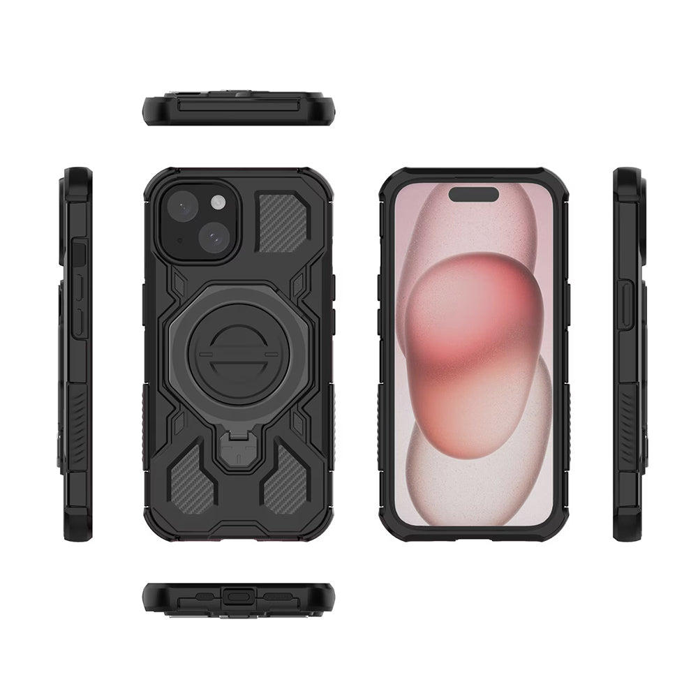Case for Xiaomi Redmi 15 5G / 15 4G, Techsuit, Carbon Shield Pro, Smoky