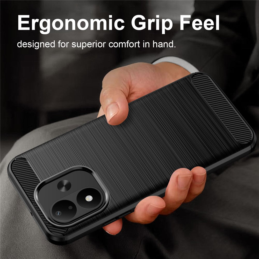 Case for Xiaomi Redmi Note 17 4G / Note 17 5G, Techsuit, Carbon, Black