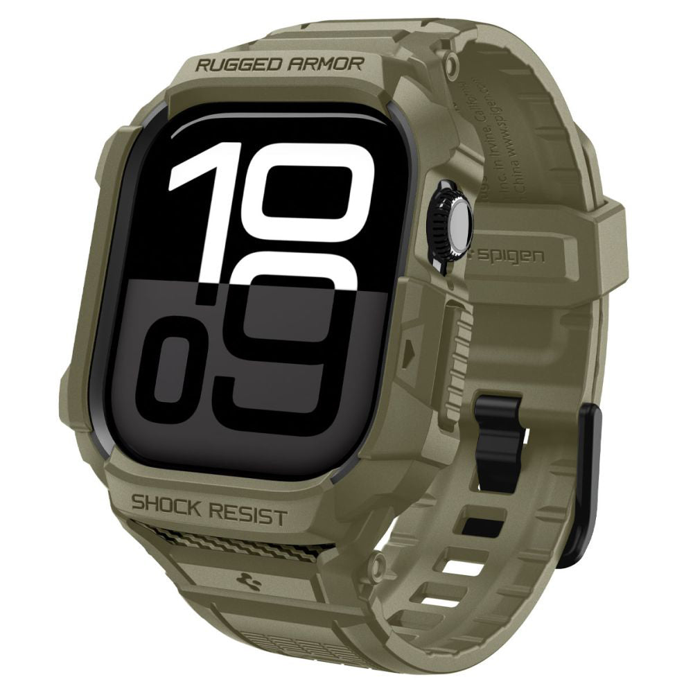 Spigen Rugged Armor Pro V2 Case for Apple Watch Series 10 / 11 46mm, Khaki