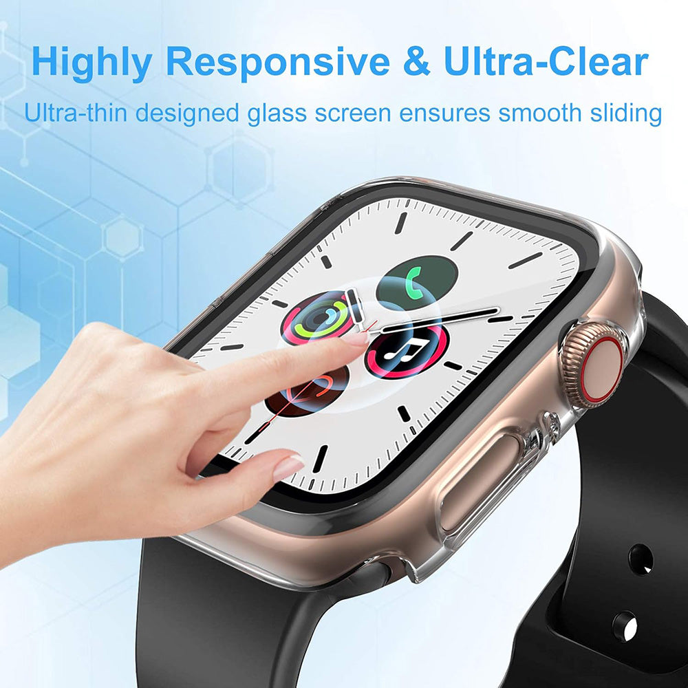 Techsuit Defense360 Pro Case for Samsung Galaxy Watch FE, Black