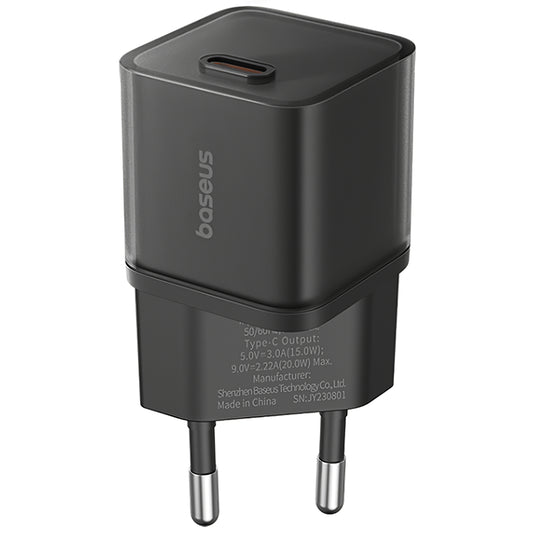 Network Charger Baseus GaN5S, 30W, 3A, 1 x USB-C, Black P10162504113-00