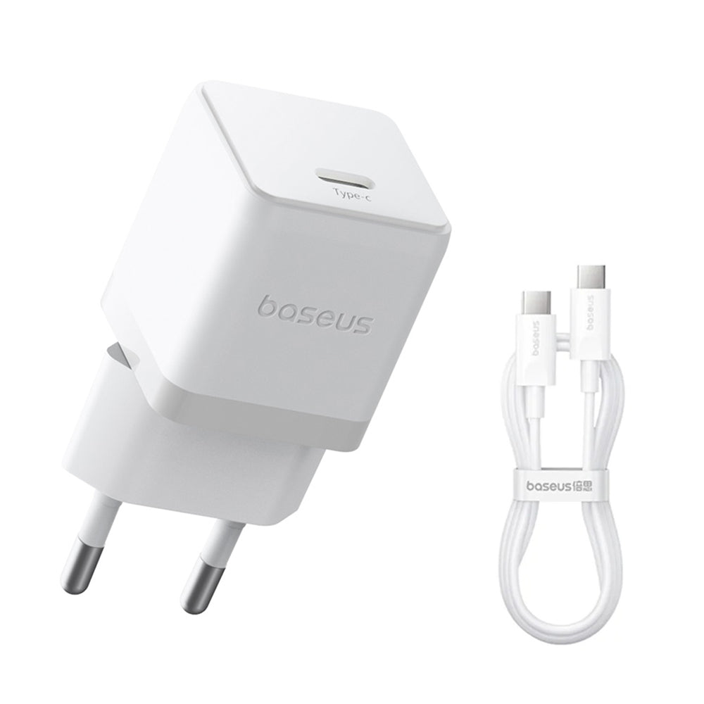 Baseus Palm USB-C Cable Network Charger, 20W, 3A, 1 x USB-C, White P10111602213-01