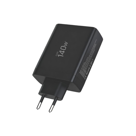 Tech-Protect NC140W-GAN Network Charger, 140W, 5A, 1 x USB-A - 3 x USB-C, Black
