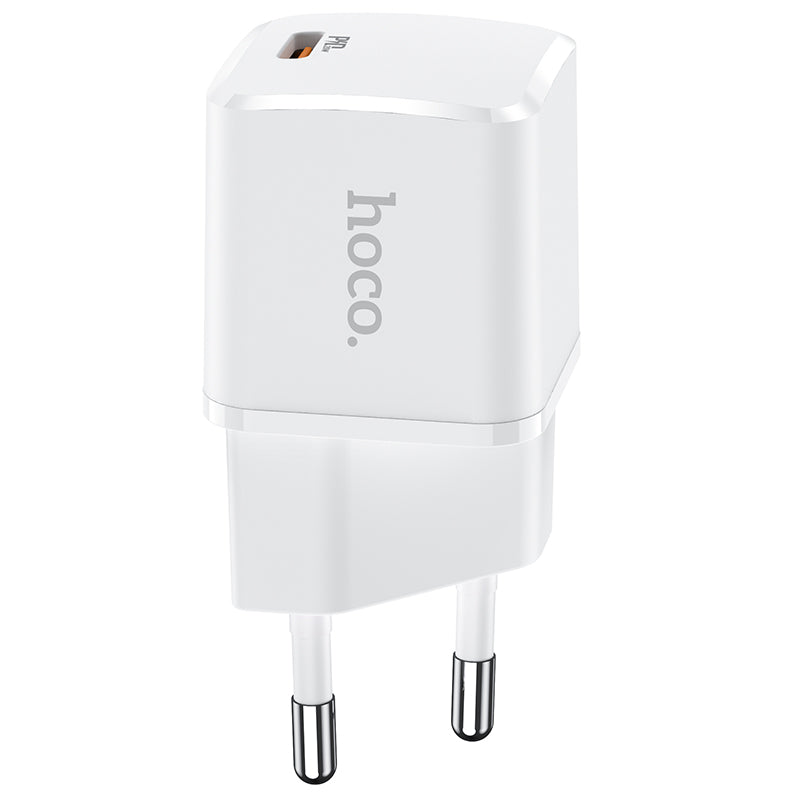 Network Charger HOCO N10, 20W, 3A, 1 x USB-C, White