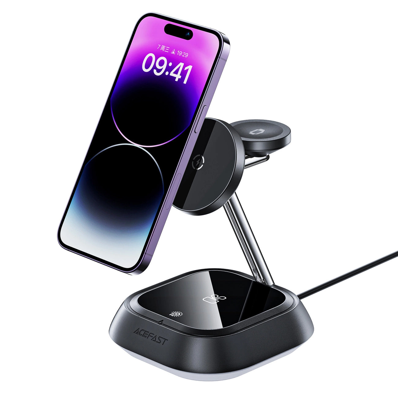 Acefast E16 3in1 Wireless Network Charger, 15W, 1.67A, Black