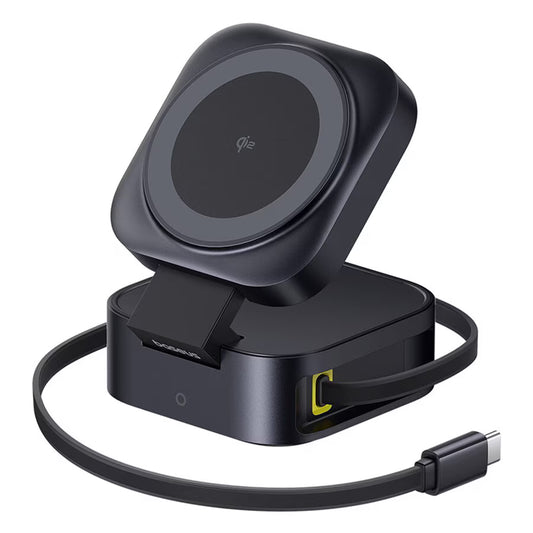 Baseus PicoGo 2in1 Wireless Network Charger, 67W, 3A, 1 x USB-C, Black P10276800123-00