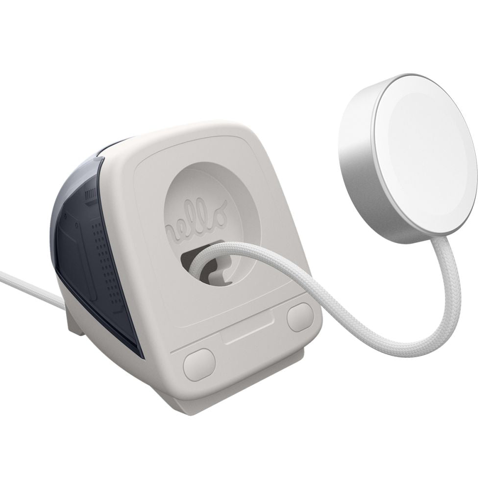 Spigen C1 Classic Stand for Apple Watch Series Wireless Charger, Grey AMP09340