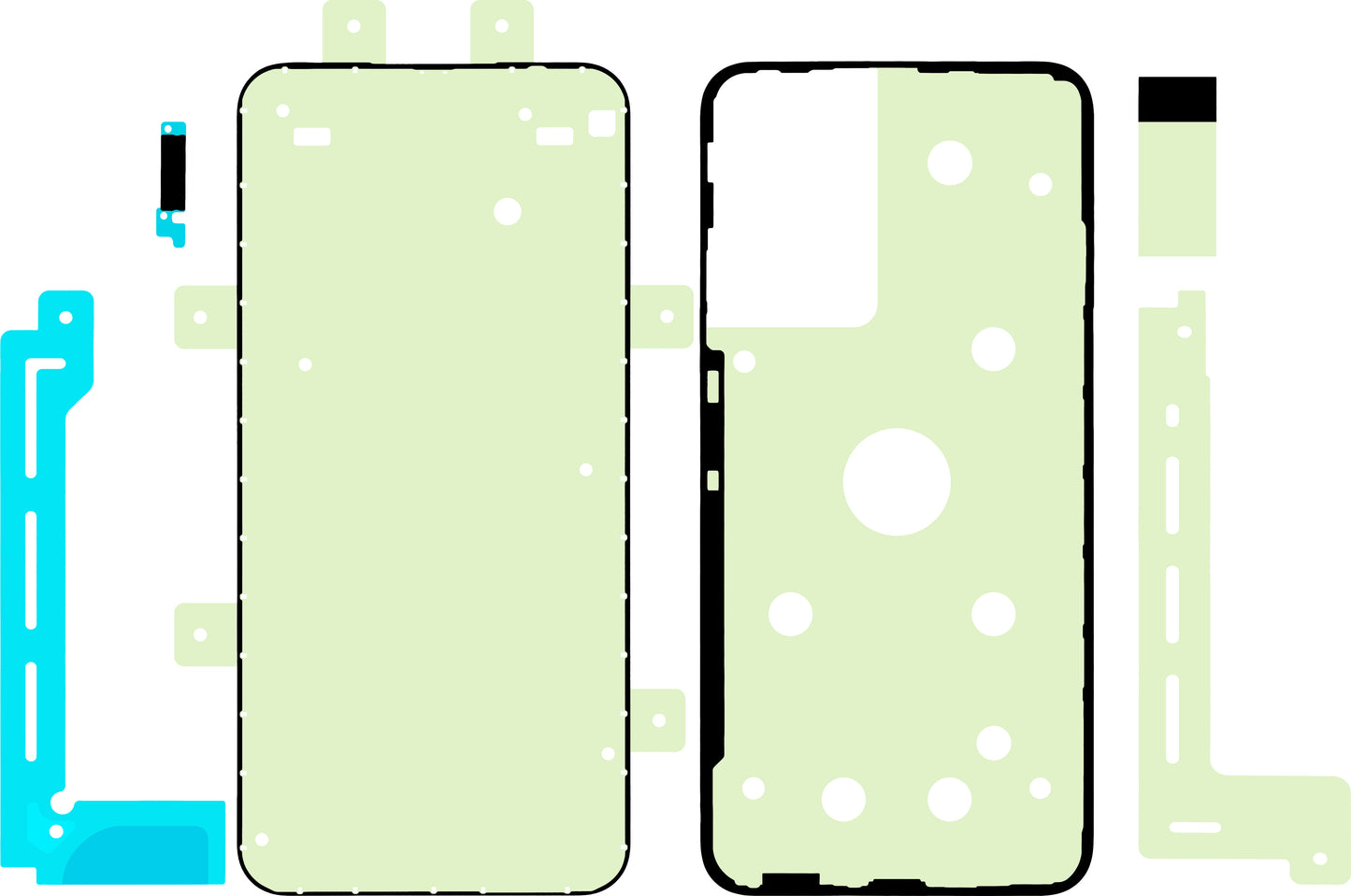 Samsung Galaxy A34 A346 Display Adhesive Kit, Service Pack GH82-31515A