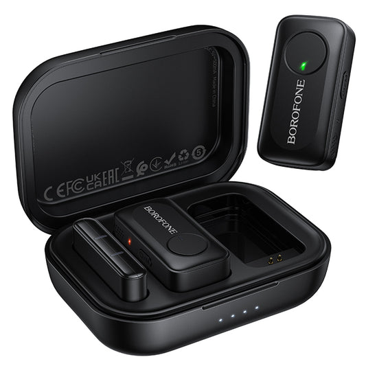 Borofone BFK17 Lemai Lavalier, USB-C, Set of 2, Black