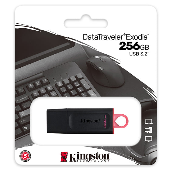 Kingston DT Exodia USB-A 3.2 External Memory, 256Gb DTX/256GB