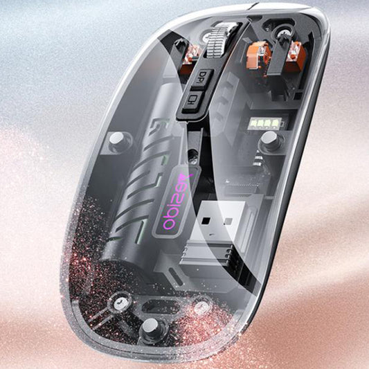 Yesido KB29 Wireless Mouse, 800DPI - 1600DPI, BT / Wi-Fi, Black