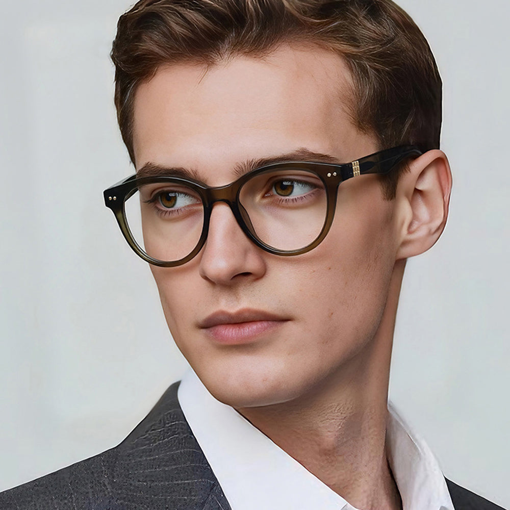 Techsuit 2231 Men's Computer Glasses, Anti-Blue Light, Blue