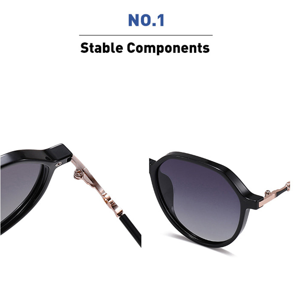 Techsuit 2203 Women's Sunglasses, Polarized, UV Protection, Brown
