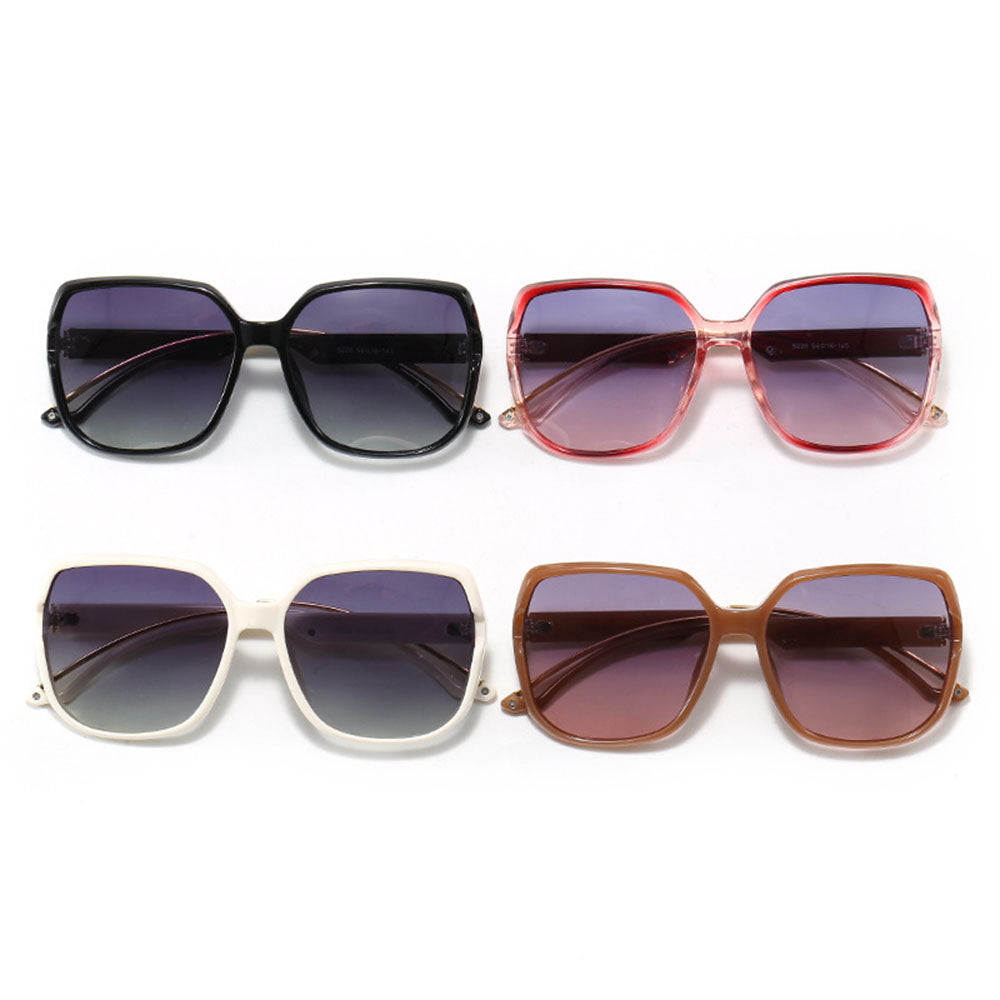 Techsuit 5228 Women's Sunglasses, Polarized, Black and Gold