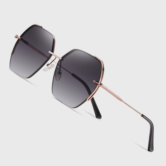 Techsuit Women's Sunglasses 8561, Pink Gold Gray