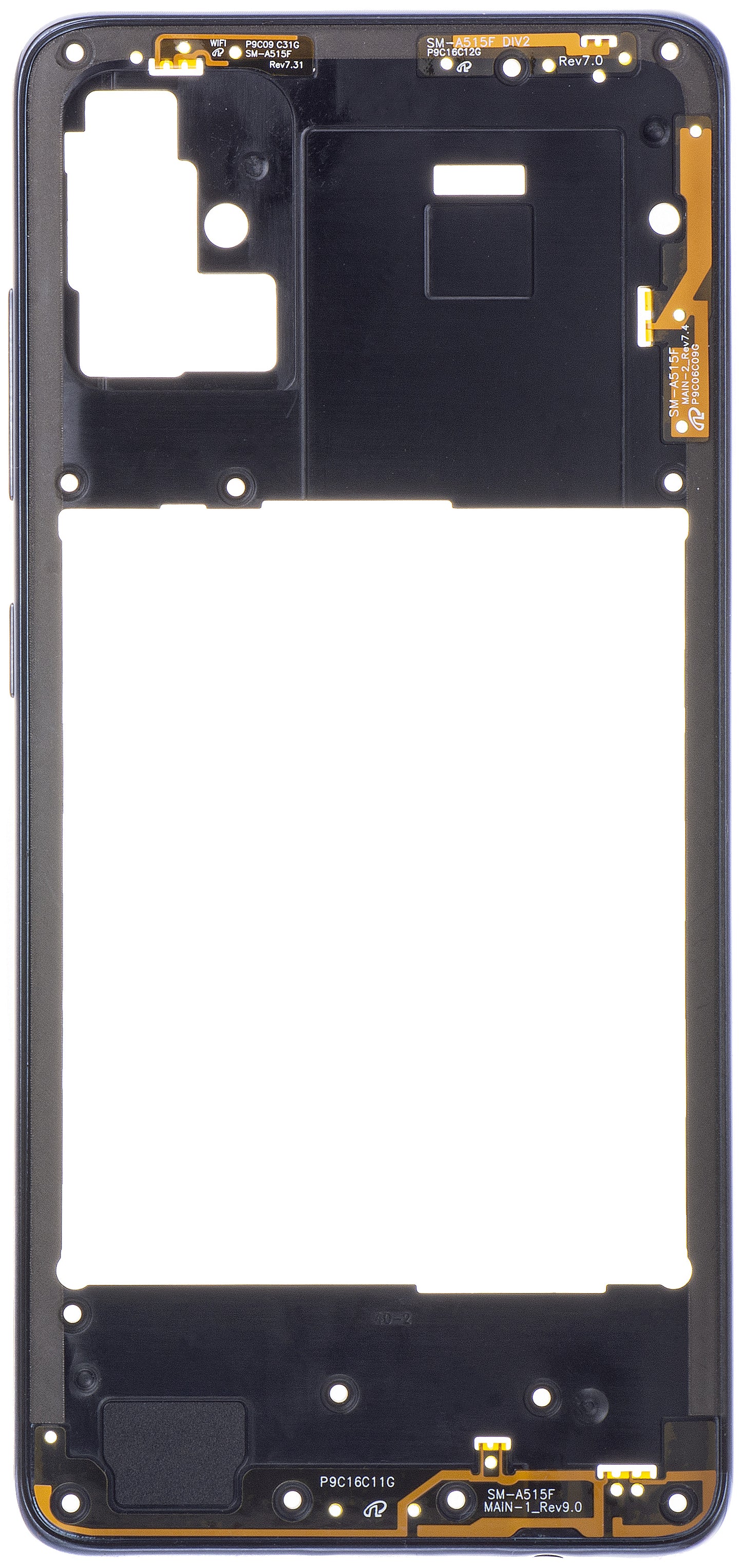 Middle Housing Samsung Galaxy A51 A515, Black